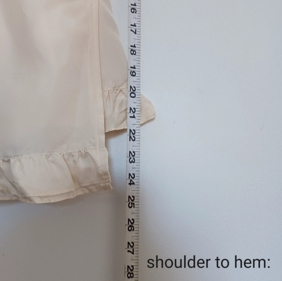 NWT J.crew Ivory Blakely Wrap Flutter Blouse with ruffles | Size 2 - Picture 12 of 14